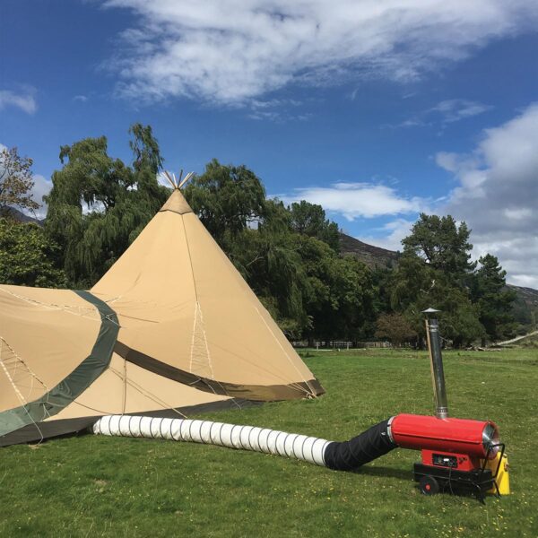 Gather and Gold hire teepee tent - heater for tipi
