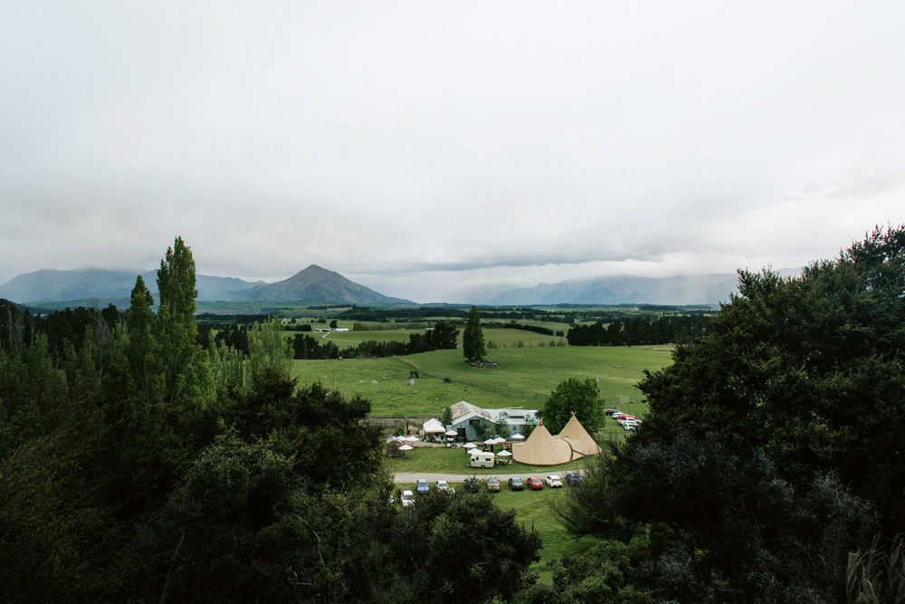 Gather and Gold tipi set up for the Wanaka wedding fair