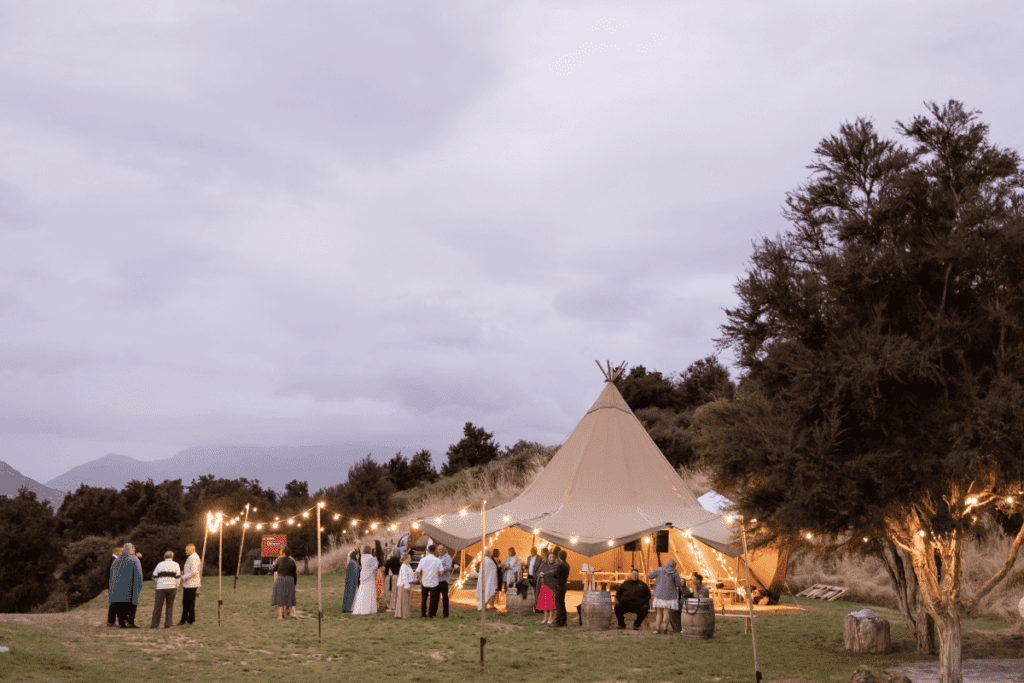 Tipi Marquee at Lake Hawea Station